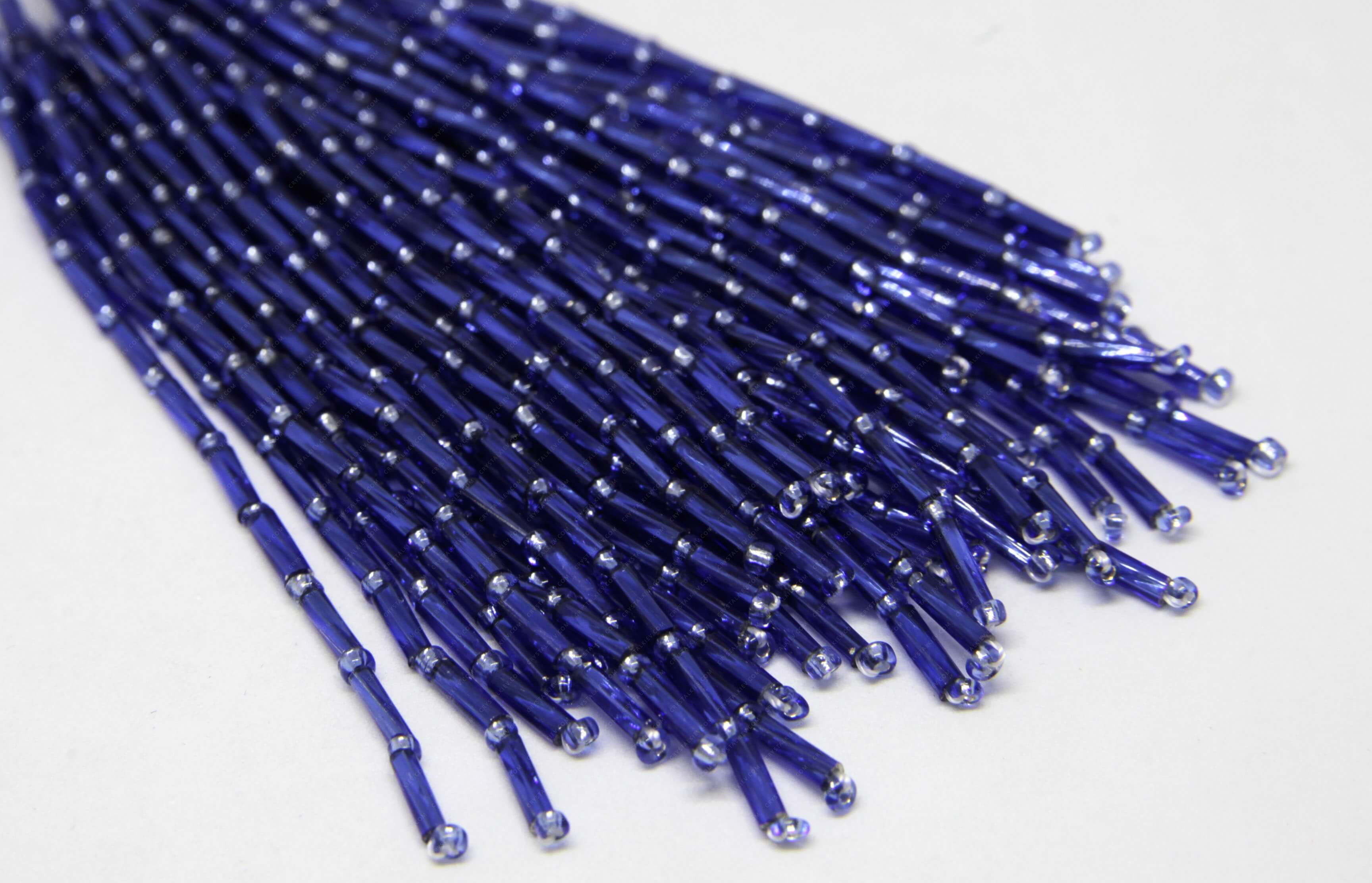 Пучки стекляруса Sapphire 6mm прямий